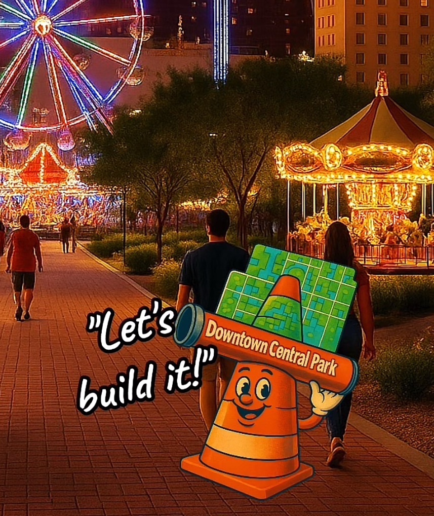 gateway2fremont's tweet photo. "Coney here! Big congrats to @CityOfLasVegas on opening Goodman Plaza! Itโs a wonderful step forward, but remember, our city still needs a true Downtown Central Park. More than a block, a place for families, festivals & community. Letโs build it! ๐ #DTLV #LetsBuildIt ๐" -Coney
Coney's Dream: https://t.co/DbY4mDZzYD