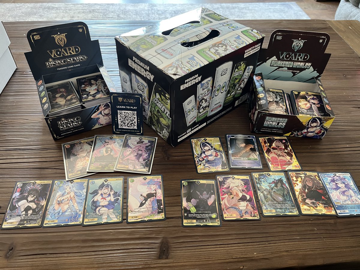 My canned <a href="/GamerSupps/">Gamer Supps®</a> arrived while i was going through some of my first ed VCards, perfect timing!