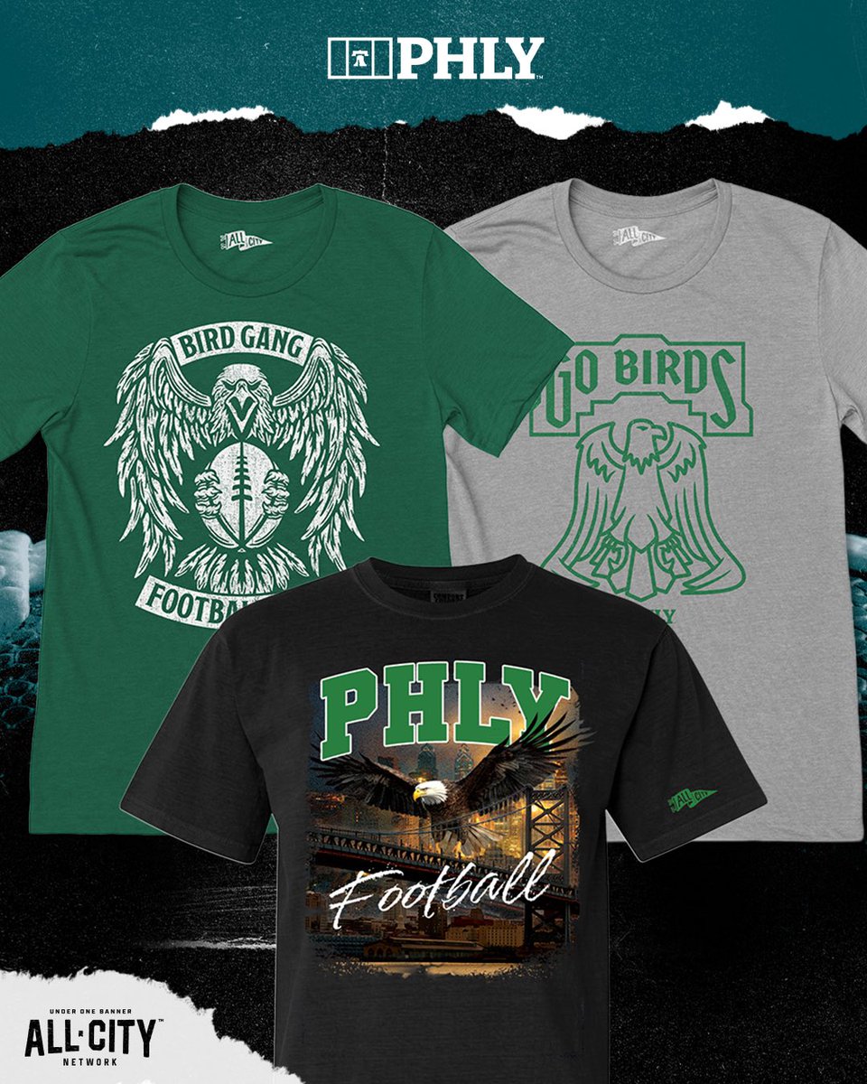 PHLY_Eagles's tweet image. Game day energy hits different 🦅

Suit up with our new PHLY Football Club line! 

Get yours now: store.allcitynetwork.com/collections/me…