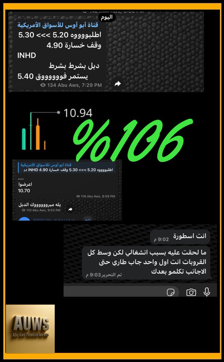 $ZNB حقق من التنويه 79٪
$INHD حقق من التنويه 106٪
..
من صفقات اليوم بفضل الله