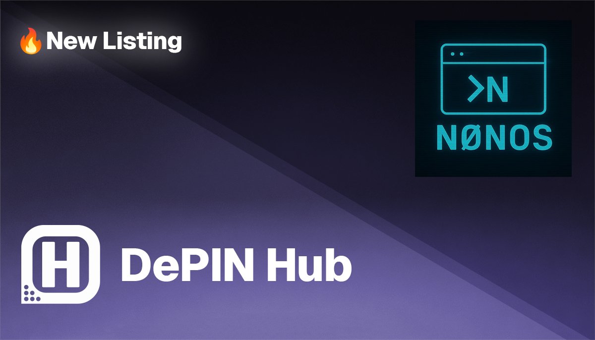 hotspotty's tweet photo. 🚀 Listing Update!

@nonossystems has just been added to DePIN Hub!

🎉  Stay ahead in the DePIN space. Check it out now! #DePIN #DePINHub https://t.co/57lvZnTIKt