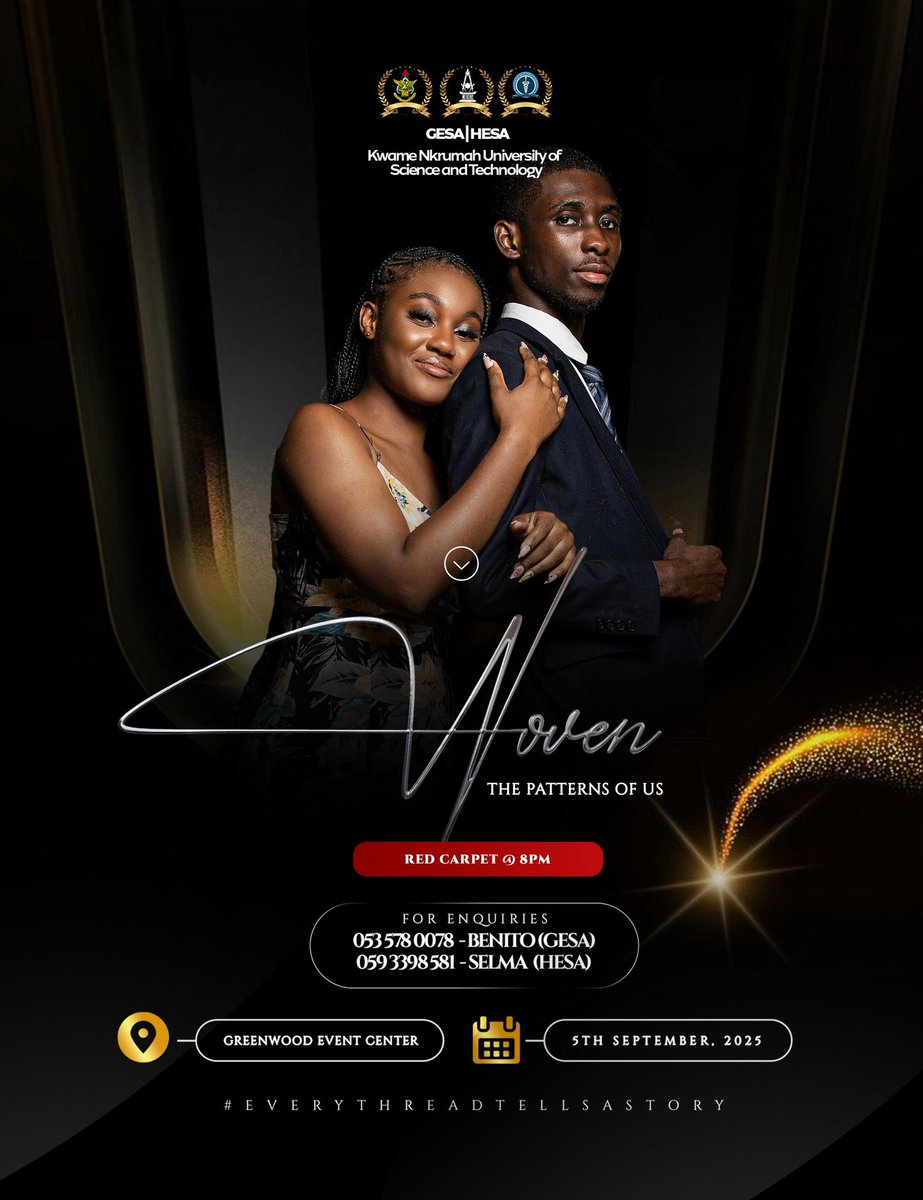 Okpoti_Akrong23's tweet photo. ๐จ ALERT: Once itโs SOLD OUT, itโs gone forever.
Grab your tickets ASAP
๐ Greenwood Event Center | 5th Sept
๐ https://t.co/W3EBPA62bh
#WOVEN2025 #EveryThreadTellsAStory https://t.co/J7rKw5eFOg