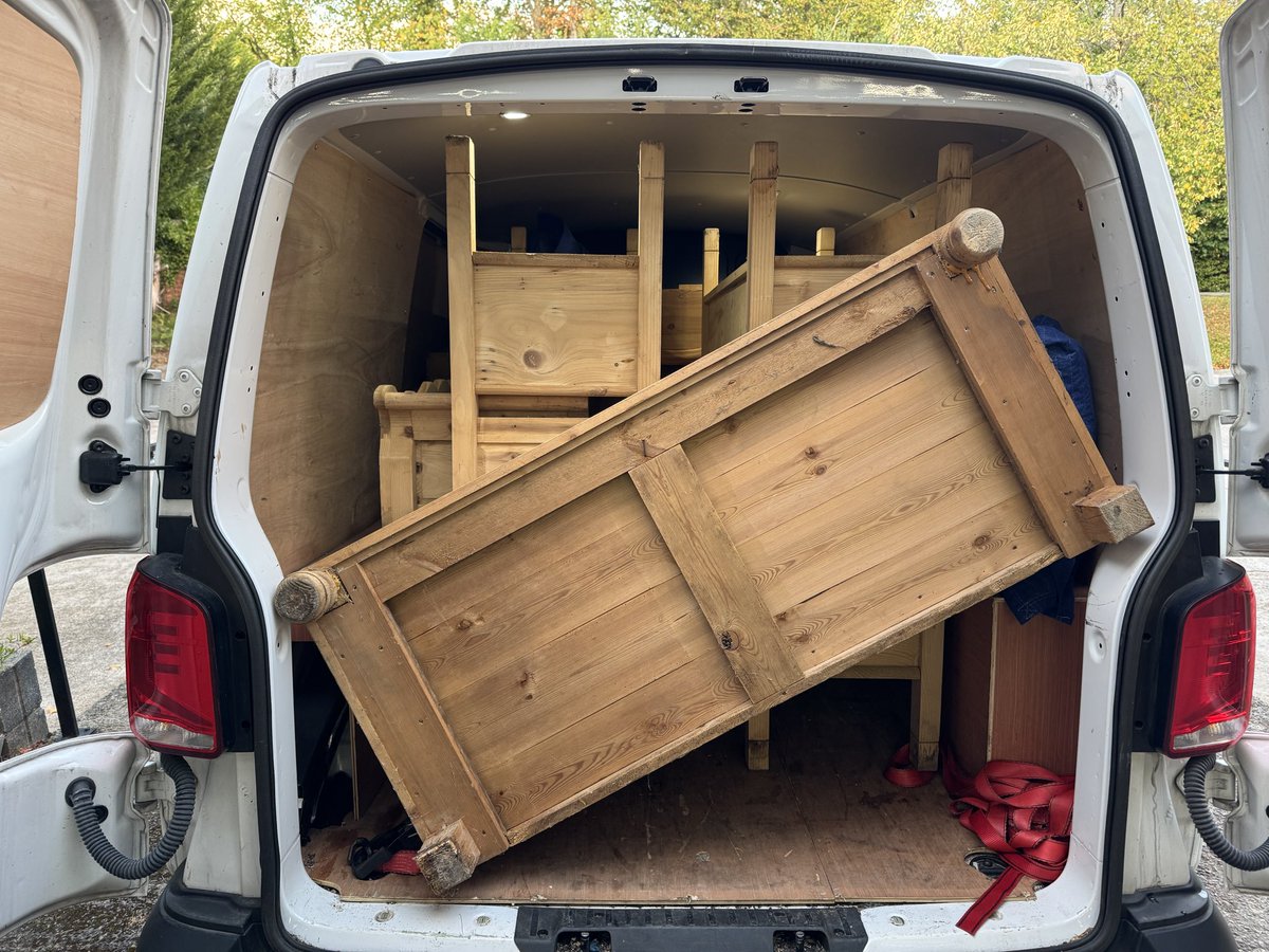 Time to get these unloaded and the wardrobe assembled….