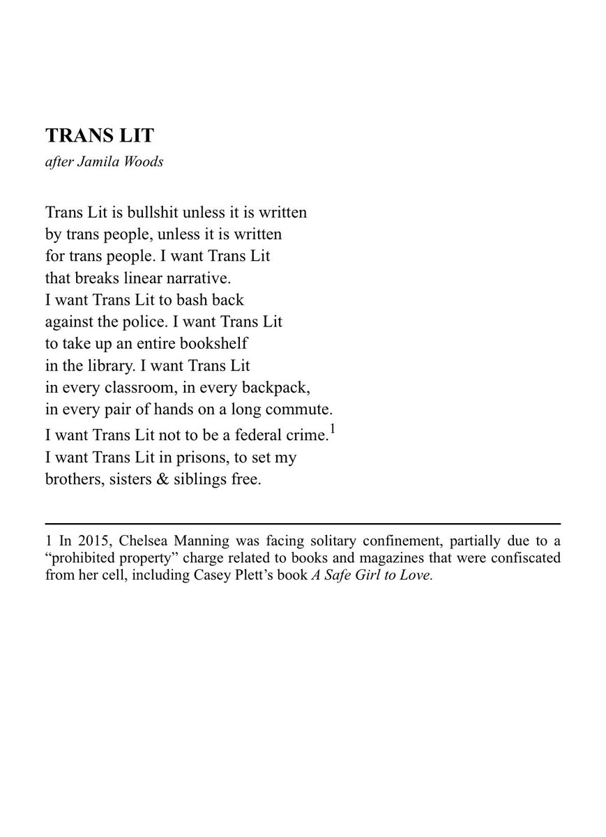 RoseKnapp_'s tweet photo. There Are Trans People Here by H. Melt @haymarketbooks
#poetry #transpoetry https://t.co/TNSg014nOi