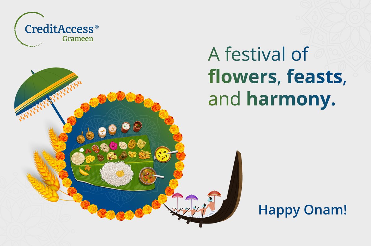 Onam: Wishing you joy, prosperity, and togetherness this Onam. #HappyOnam #FestivalOfHarvest
