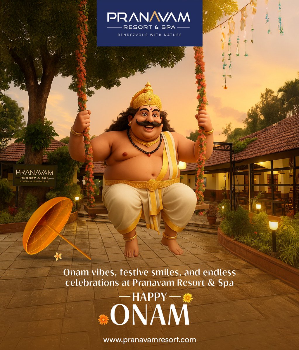 PranavamResort's tweet photo. Onam vibes, festive smiles, and endless celebrations at Pranavam Resort &amp; Spa

HAPPY ONAM 🌼

ഏവർക്കും ഹൃദയം നിറഞ്ഞ പൊന്നോണാശംസകൾ 🏵

👉 Book your stay now!
📞: (+91) 9847 88 7273, 9847 92 7273
🌐: https://t.co/k66ApIlmGK
📍: Wayanad, Kerala

#HappyOnam #Onam2025 #onamcelebration https://t.co/YmIwuMu5xY