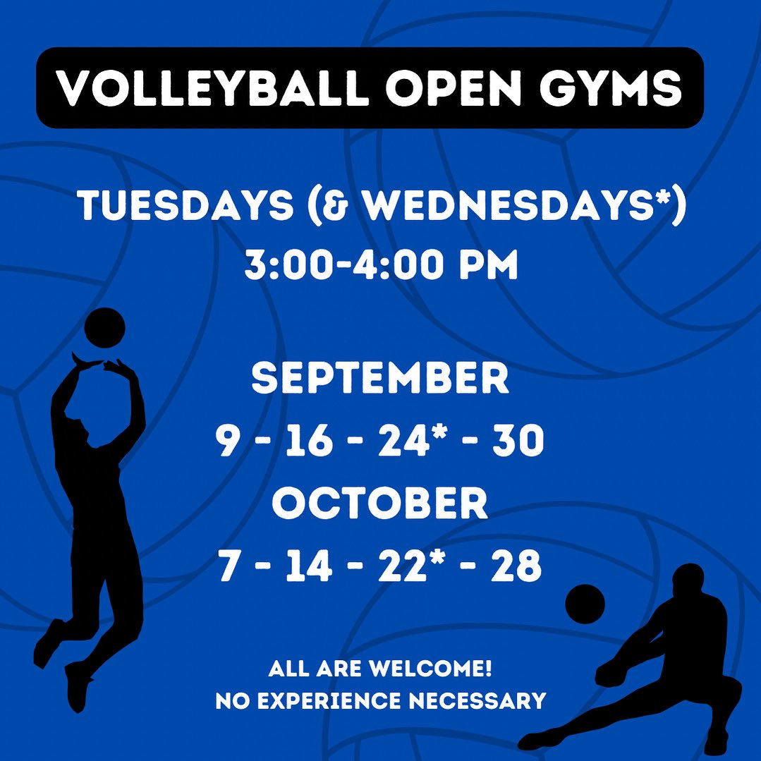 ‼️Open Gyms start on Tuesday‼️