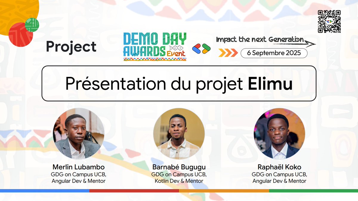 𝐃𝐞𝐦𝐨 𝐃𝐚𝐲 &amp; 𝐀𝐰𝐚𝐫𝐝𝐬 𝐄𝐯𝐞𝐧𝐭 - 𝐏𝐫𝐨𝐣𝐞𝐜𝐭 𝐇𝐢𝐠𝐡𝐥𝐢𝐠𝐡𝐭

Ce samedi nous aurons à lancer notre projet #Elimu, une plateforme de suivi et d'aide au système du mentorat au sein de notre communauté!

#gdgocucb #demoday #awards #project #innovation #community