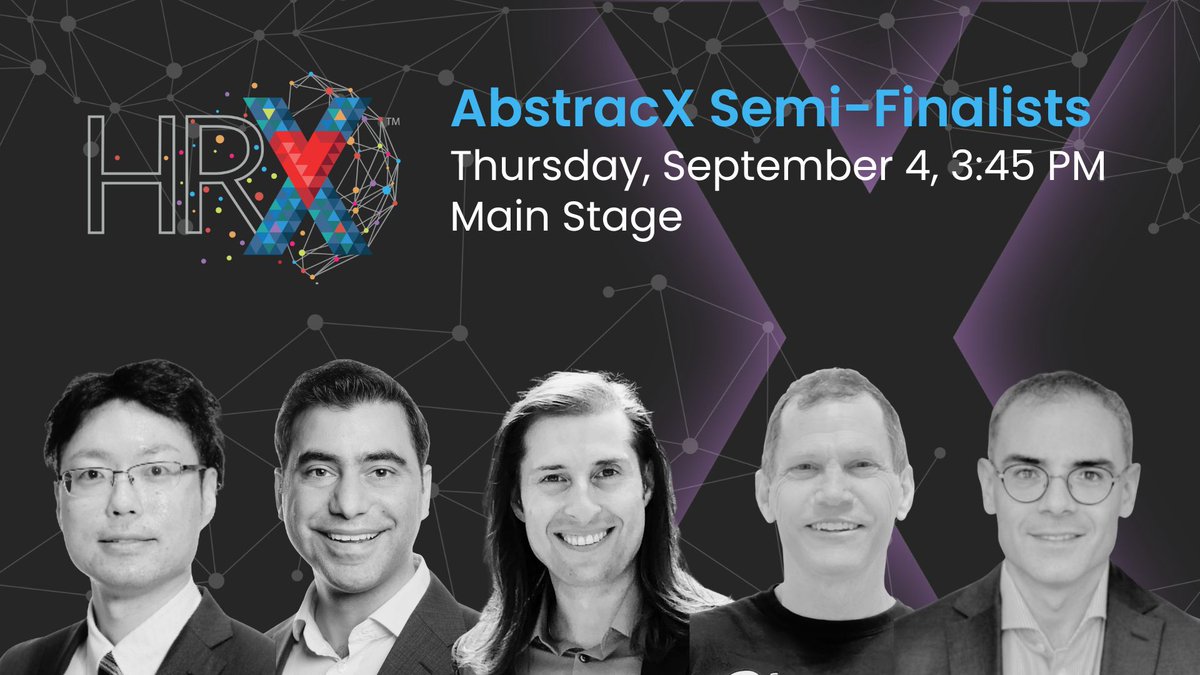 experienceHRX's tweet photo. Honoring the Top 5 Scored AbstracX at #HRX2025!

Chosen from 113 submissions, these innovators are redefining digital health + cardiovascular care.

Celebrate their groundbreaking work on the Main Stage + during AbstracX Happy Hours on Thursday and Friday at 5:30 PM.

https://t.co/HmX3t7ATml

#AbstracX #InnovationInEP
