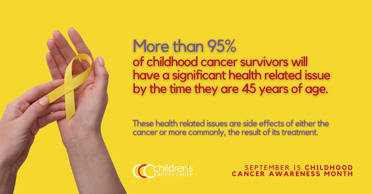 childrenscause's tweet photo. There are 500,000 survivors of childhood and adolescent cancer in the United States, and the vast majority are left with late effects that can have a big impact on their long-term quality of life.

More on late effects: https://t.co/eNsfJ0A6cW

#ChildhoodCancerAwarenessMonth 🎗️ https://t.co/a5sCsr4utU