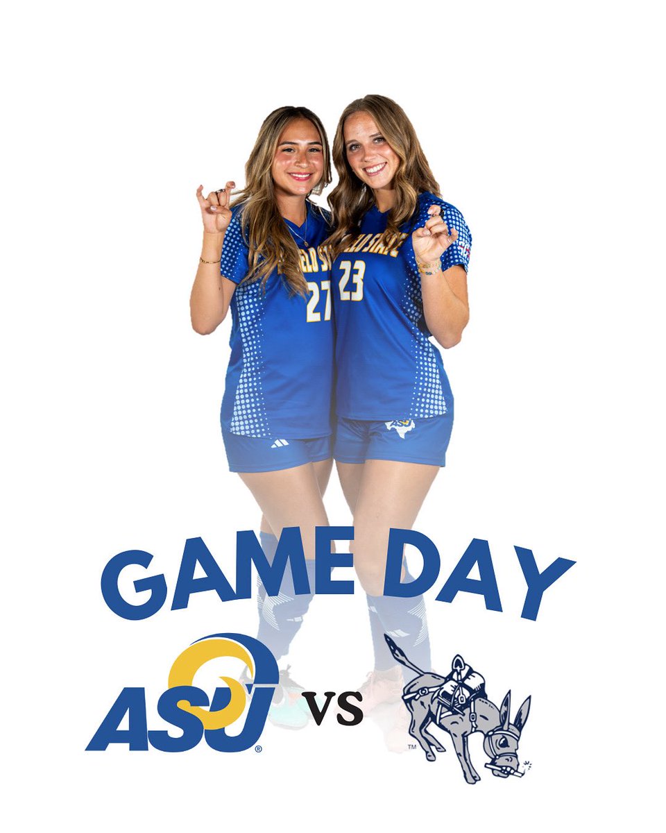 IT’S GAME DAYYY! Come out and support your Rambelles in our first regular season game! #RamEm 

🆚 Colorado School of Mines
🏟️ LeGrand Soccer Complex
📍 San Angelo, Texas
🕒 7:00 PM
🗓️ Thursday, September 4th