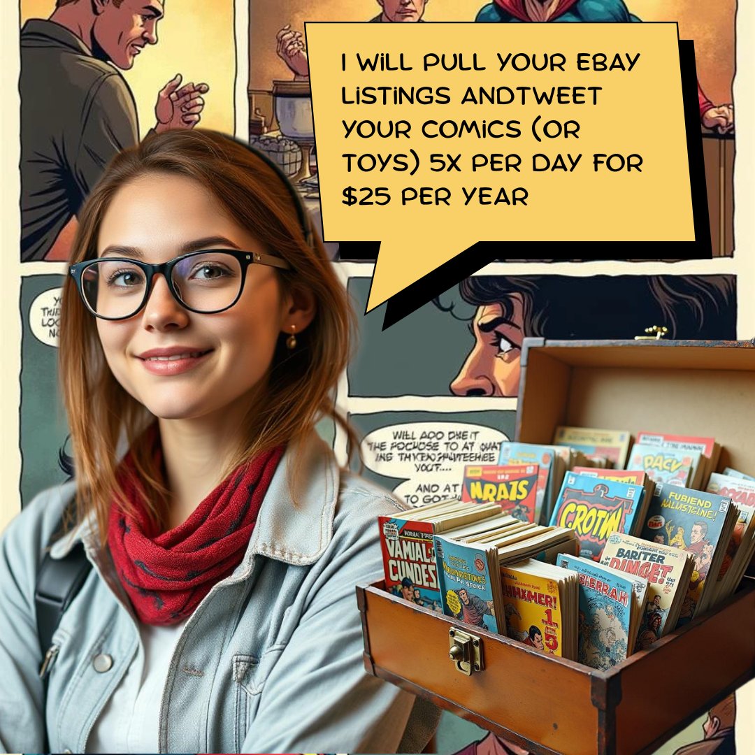 Overlord of Comics and toys (@cbc_ol) on Twitter photo For Only $25/year, We will advertise 5 of your eBay Comic Book and Toy related listings per day
<a href="/pds_ol/">Podcast Stories w/Garrett Loomer</a> <a href="/tpc_ol/">Clynt 'Nay Nay' Montgomery, The Podcast Collector</a> @wh2pod @things_ol <a href="/sports_ol/">Sports Overlord</a> @pcast_ol <a href="/ncore_ol/">Nerdcore Overlord</a>
See store page for more details ko-fi.com/s/82c8dbe7af For Only $25/year, We will advertise 5 of your eBay Comic Book and Toy related listings per day
<a href="/pds_ol/">Podcast Stories w/Garrett Loomer</a> <a href="/tpc_ol/">Clynt 'Nay Nay' Montgomery, The Podcast Collector</a> @wh2pod @things_ol <a href="/sports_ol/">Sports Overlord</a> @pcast_ol <a href="/ncore_ol/">Nerdcore Overlord</a>
See store page for more details ko-fi.com/s/82c8dbe7af