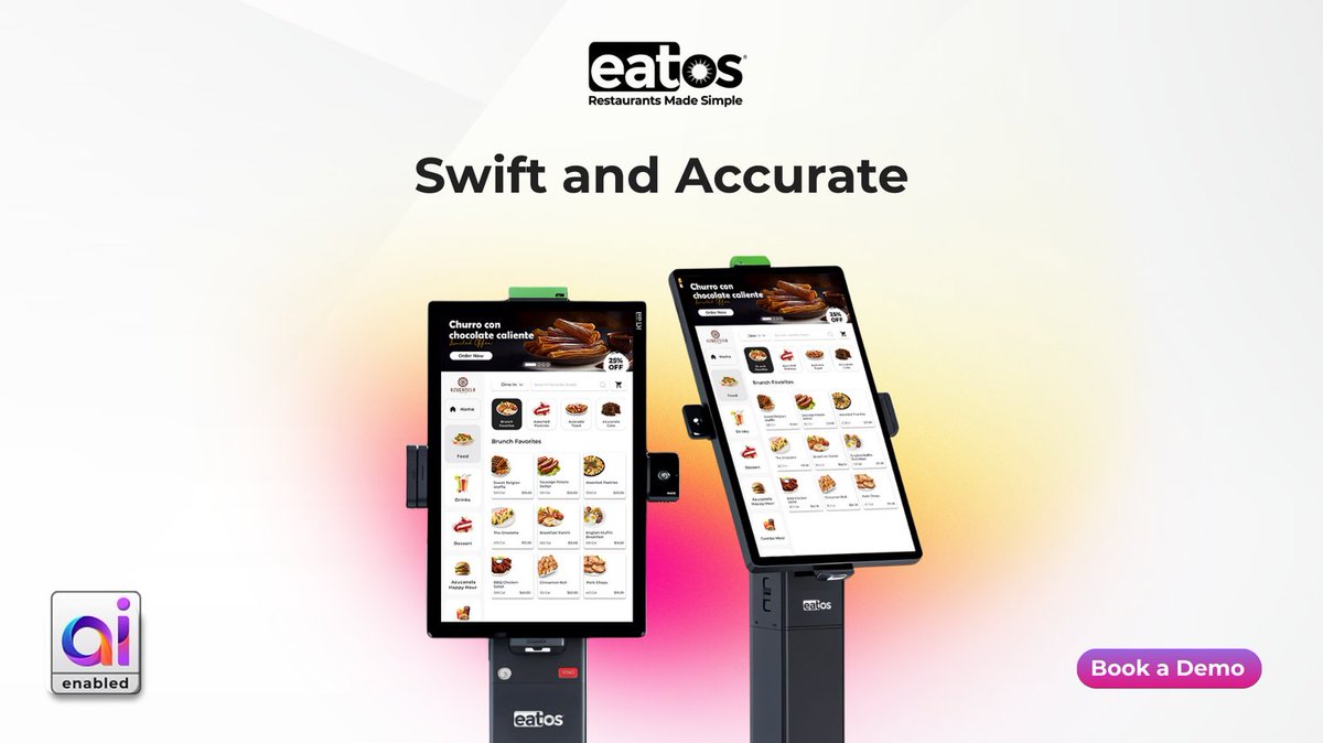 myeatos's tweet image. Provide speed and accuracy in your ordering system that supports multiple payment and contactless solutions.

Book a Demo @ eatos.com/bookademo

#OrderOS #eatOS #FutureofRestaurantTechnology #RestaurantsMadeSimple