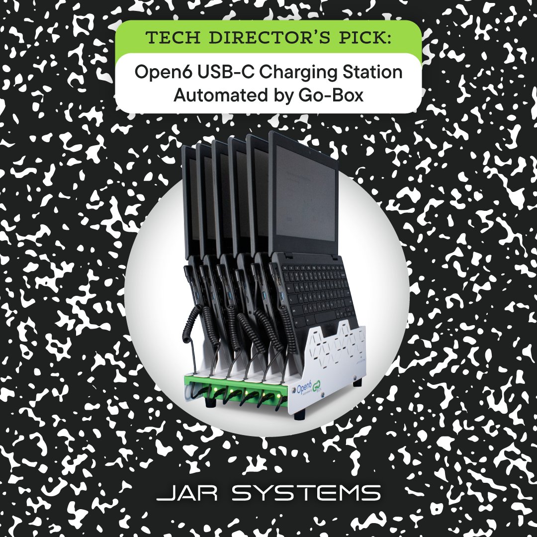 Tech Directors’ pick for back-to-school: the Open6 USB-C Charging Station Automated by Go-Box. 🌟

It’s the first solution to integrate USB-C charging and provisioning into one seamless process. Get the Tech Director's Playbook here: hubs.ly/Q03GYggq0

#EdTech #BacktoSchool