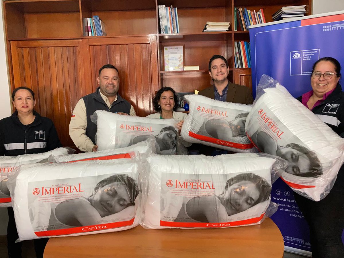 Dsocial_II's tweet image. ¡Buenas noticias! La empresa DL&amp;amp;C entregó 60 almohadas para el Albergue Protege y  residencias familiares de #Antofagasta. La seremi (s) Andrea Bazaes y el equipo calle recibieron la donación de manos de ejecutivos de la firma.
@MinDesarrollo
@DPRAntofagasta
@VoceriaAntofa