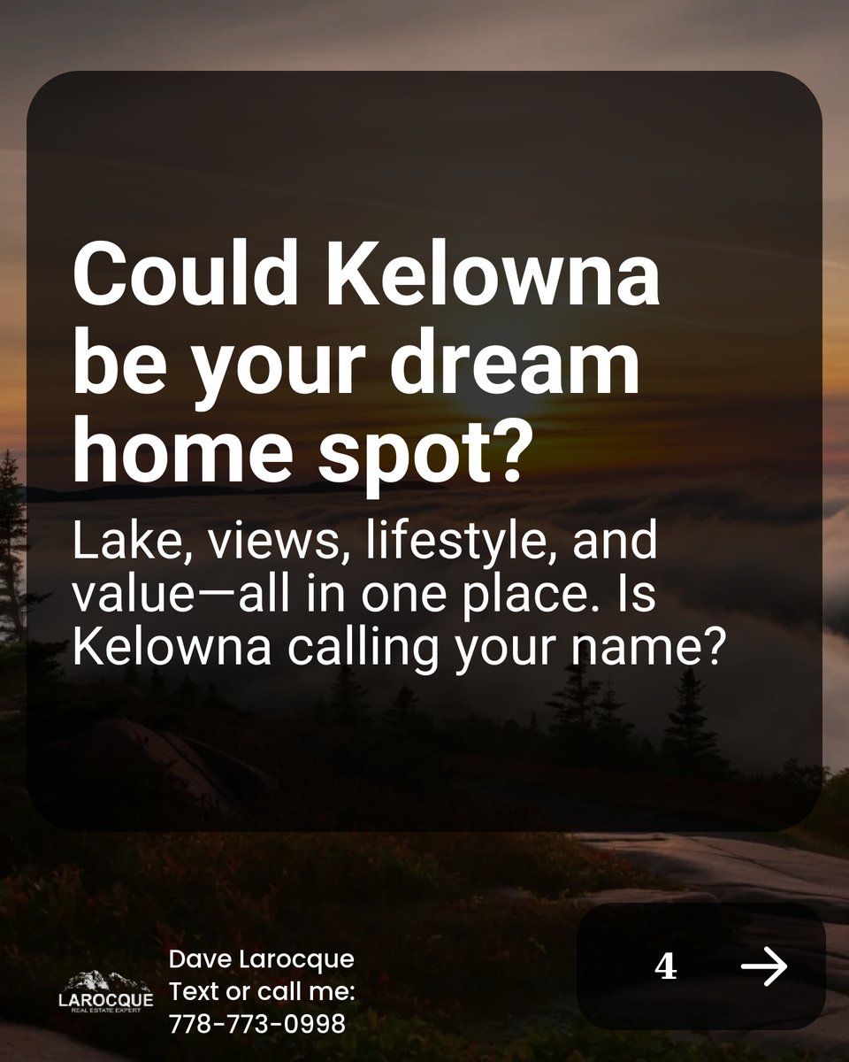 DaveLarock3's tweet photo. 🏞️ Why are Okanagan Lake views the star attraction in Kelowna real estate? Simple. Imagine waking up to sparkling waters &amp; stunning sunsets that add value to your home &amp; life! 🏡 It's more than a home; it's a lifestyle. Want to know more? Let’s chat! 778-773-0998 #KelownaViews https://t.co/nVG4I6uFSy
