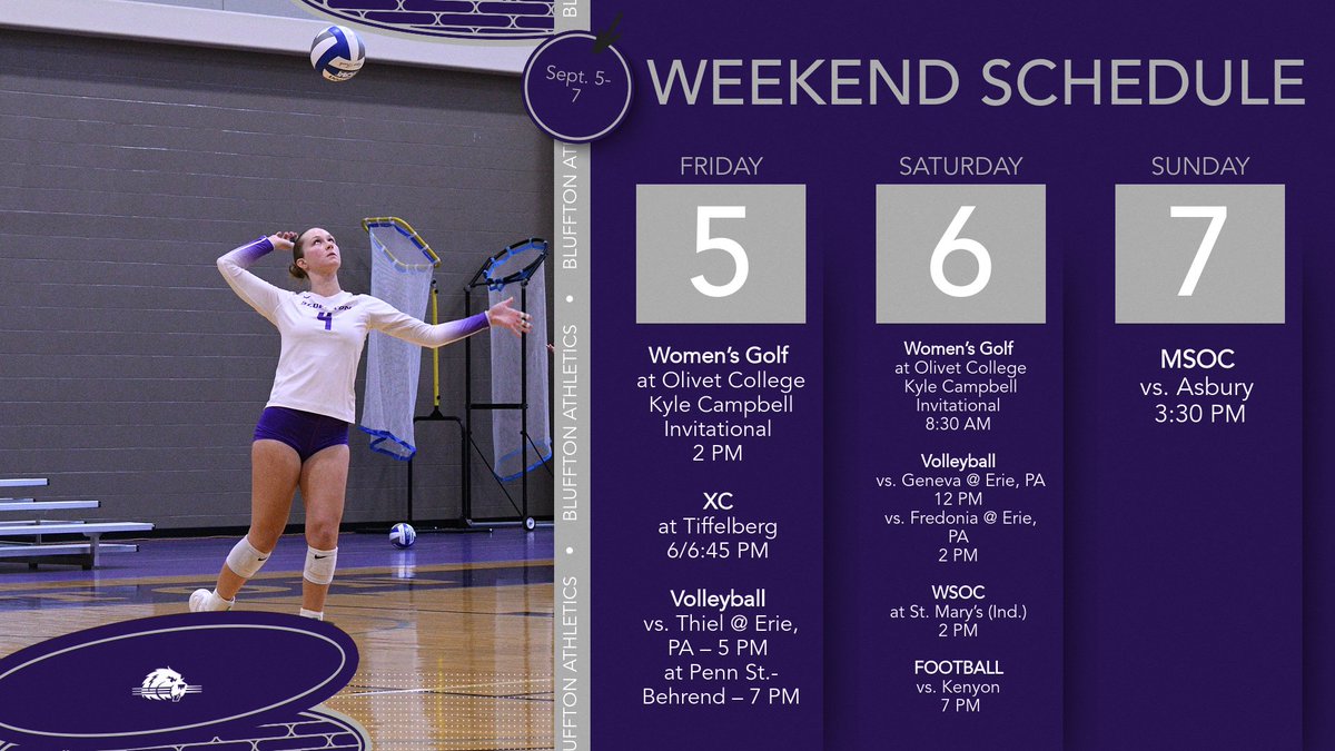 A full slate for the weekend! 🦫