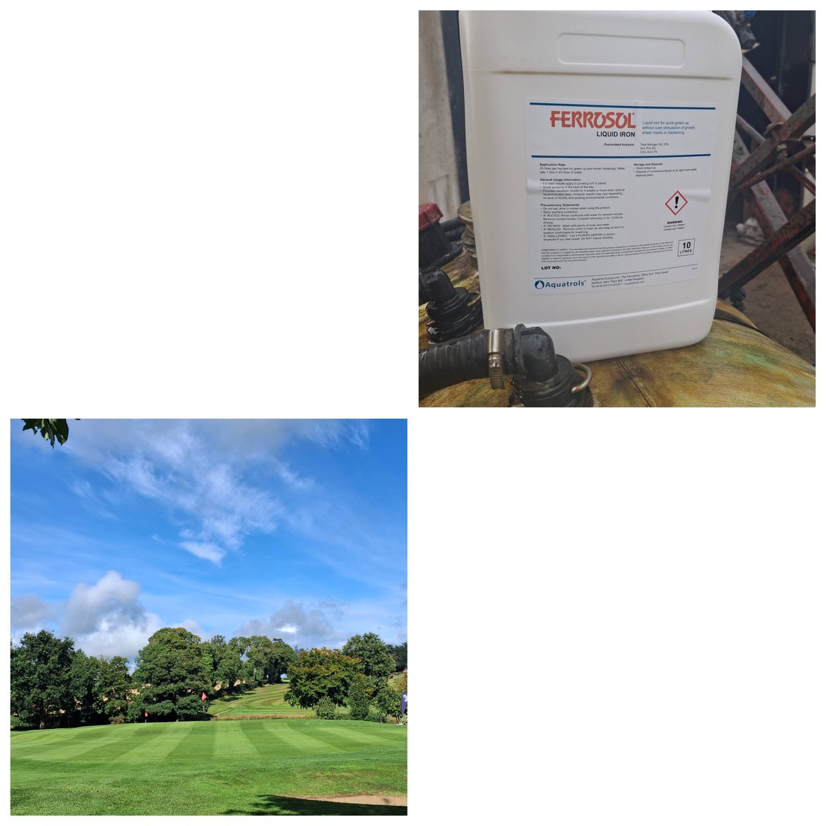 A nice green-up to the putting surfaces <a href="/banbridgegolf/">Banbridge Golf Club</a> ahead of tomorrow's charity golf classic.⛳️🌧🌞💧 <a href="/isturf_kyle/">Kyle Irwin</a> <a href="/Aquatrols/">Aquatrols Company</a> <a href="/FescuePete/">peter lacey</a>
