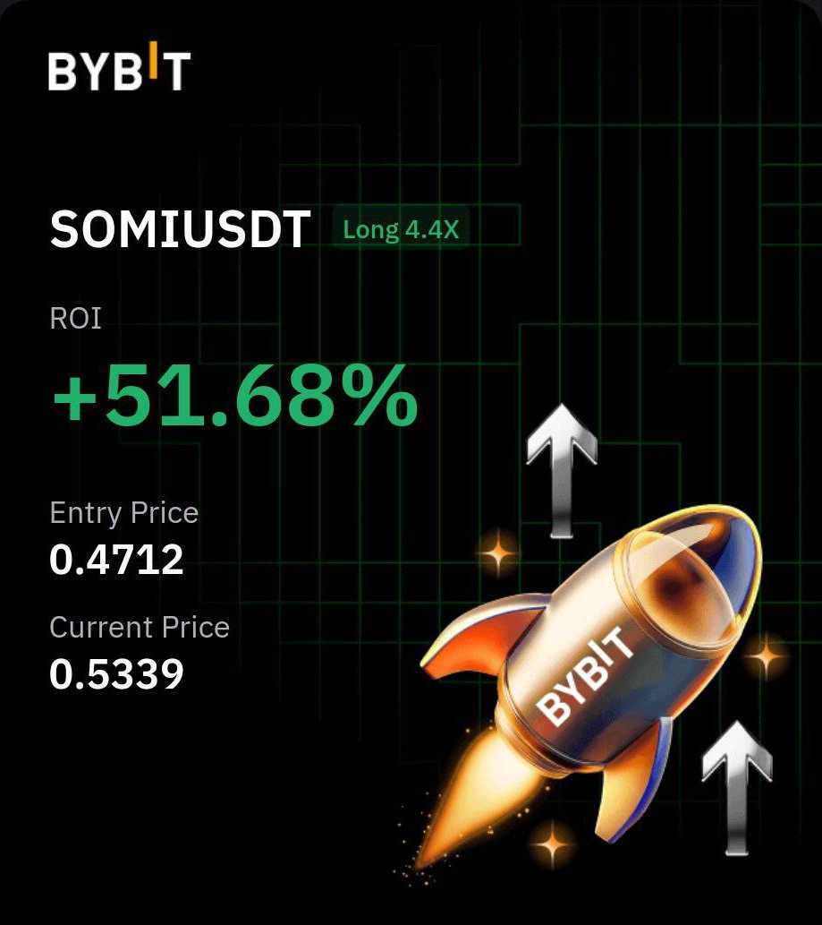 From -90% down to over 51% up on $SOMI .. 

Pamp my bag 😂