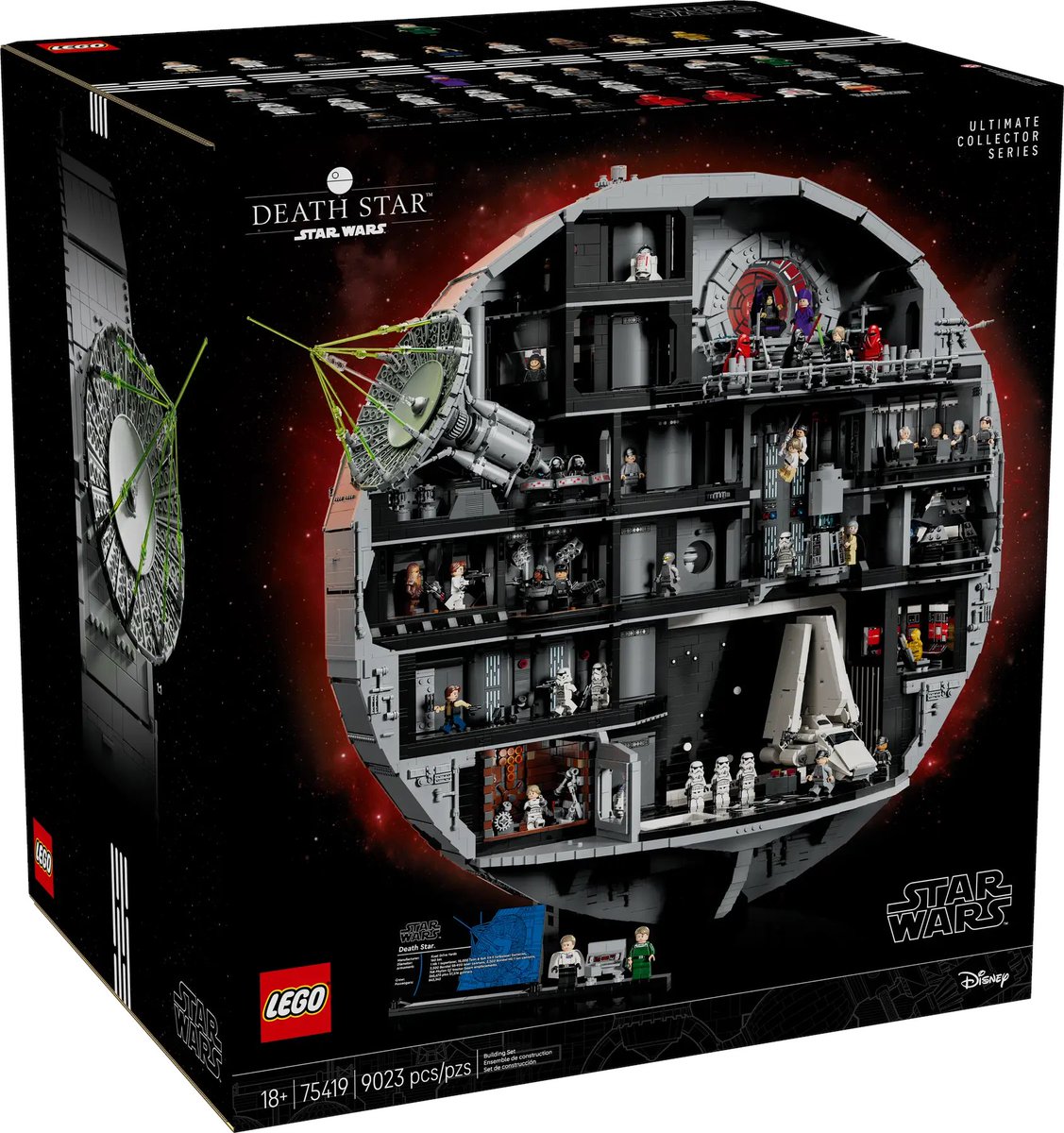 poderdroids's tweet image. Este próximo 4 de Octubre sale el #LegoSet de la #DeathStar de @LEGO_Group con un precio lista de $999.99, con 9023 piezas, con dimensiones de Alto: 70cm, ancho: 79cm y profundidad: 27cm.