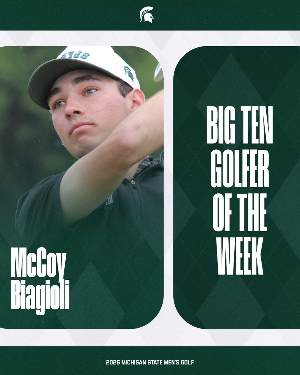 Attaboy McCoy.  Welcome to East Lansing!

✅ T3rd at Island Resort Intercollegiate at 15-under par 201
✅ 201 is tied for 2nd-lowest 54-hole tournament score at MSU
✅ 52 of 54 holes at or below par on the weekend, highlighted by 17 birdies &amp; 2 bogey-free rounds.