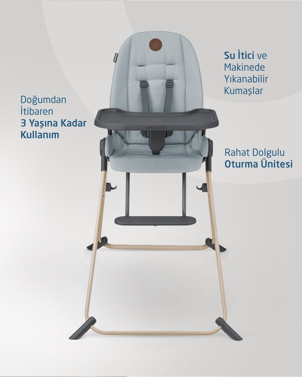 juppeshop's tweet photo. Yeni döneme geçiş heyecanı başlıyor! Ek gıdaya adım atanlar için Maxi-Cosi Ava Ultra Kompakt Mama Sandalyesi yanınızda!

Bebeğiniz ilk tatlarla tanışırken, mükemmel bir açıyla doğumdan itibaren aile ile birlikte yemeklere katılabilir 🍼

#MaxiCosi #Ava #MamaSandalyesi https://t.co/3q4GvgQriE