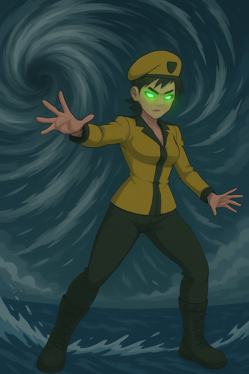 the_mightykai's tweet photo. Amber Reigns! Leader of the Yellow Jackets! Is she the Mighty Kai? https://t.co/LGrQIoTK6j