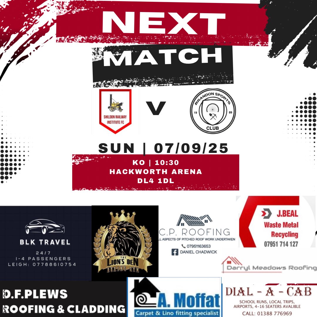 We at Home Sunday to Brandon in the Alan Smith Memorial Cup 🚂🚂