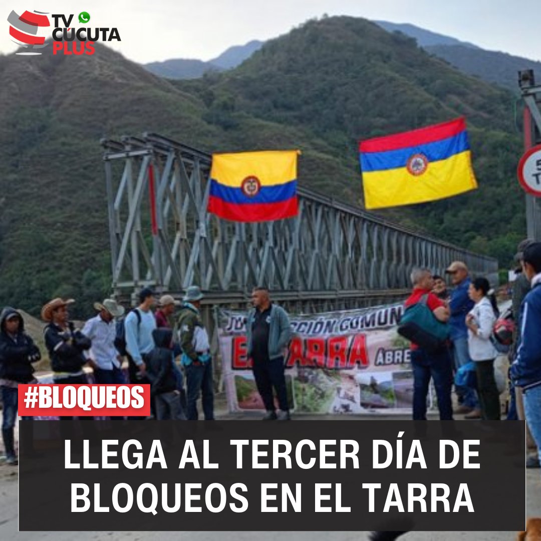 Llega al tercer día de bloqu3os en El tarra‼️

Vía que conecta a Cúcuta con Ocaña, permanece bloqueada por decenas de familias damnificadas que reclaman soluciones definitivas a sus problemas de vivienda. 

CONOCE LA NOTICIA 👇👀
instagram.com/p/DOMSeVbji69/…