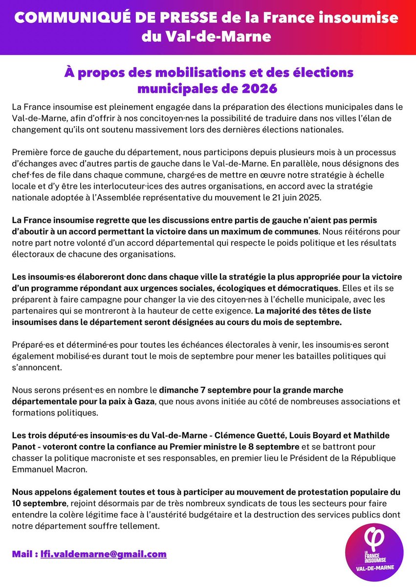 Elu.e.s France Insoumise et Citoyens Val-de-Marne tweet media