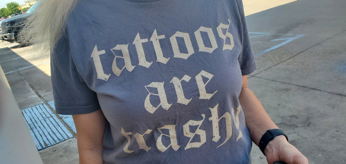 A beautiful woman in an awesome T-shirt took this photo...
God Jehovah Bless You, Ma'am. 

Albert Avery Nursing Care Centers of America 
No Morphine 
No Xanax 
No Haldol 
No Neurologist 
No Psychiatrist 
OACCTF 

Fail Not 
WPRL the PERL 
94FM Abilene - Texas 
MTDC 
CJA Comm Op