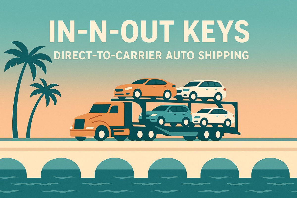 InNOutKeys's tweet image. ## 🚗 In-N-Out Keys Auto Shipping – Direct-to-Carrier Service in the Florida Keys
 
At **In-N-Out Keys**, we specialize in providing safe, reliable, and hassle-free auto transport throughout the Florida Keys and nationwide. Unlike brokers, we’re a direct-to-carrier service!
