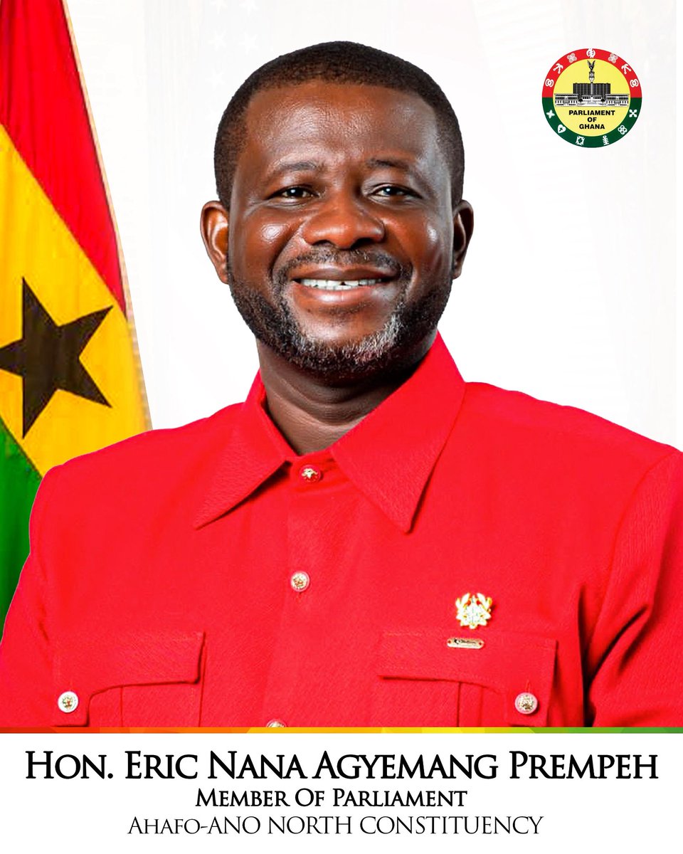 ericagyemangp's tweet photo. Hon. Eric Nana Agyemang-Prempeh
MP, Ahafo Ano North | Committed to development, unity &amp; progress for our people.

#AhafoAnoNorth #DevelopmentForAll https://t.co/875Tj39dCG