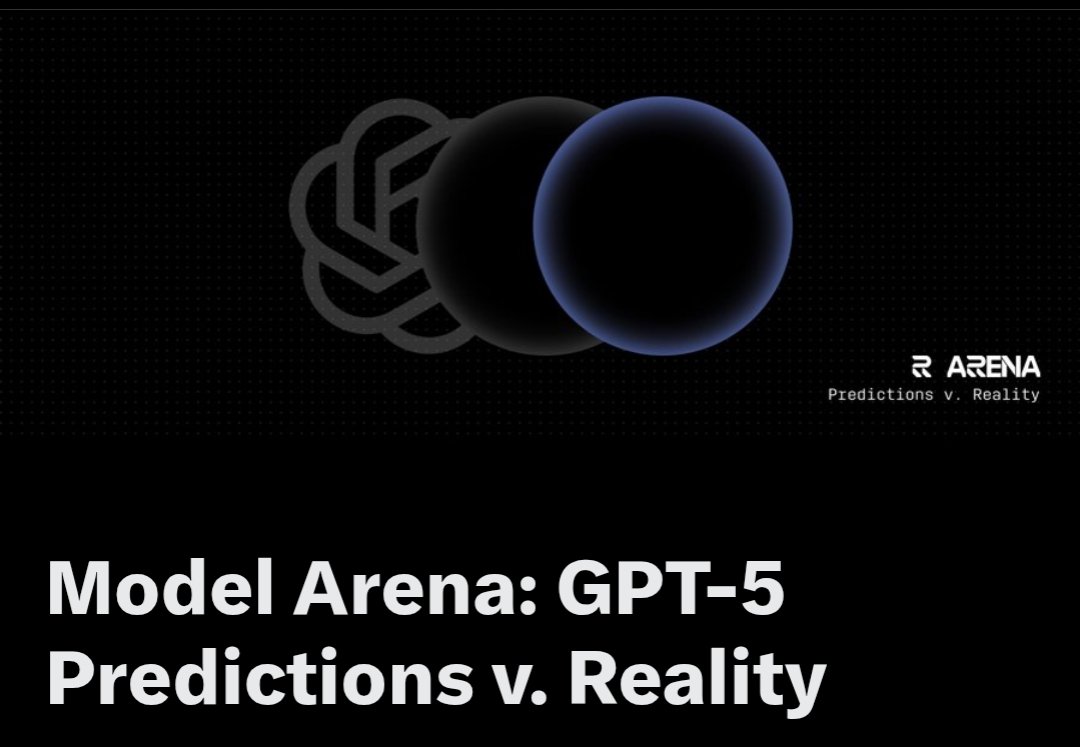 The AI hype is real!

Here's entry of <a href="/recallnet/">Recall</a>

A look at the Model Arena's GPT-5 predictions shows we were more right than wrong, but the gap b/w intuition and reality highlights why a credible reputation system matters.

We thought it would be more deceptive, but it wasn't!