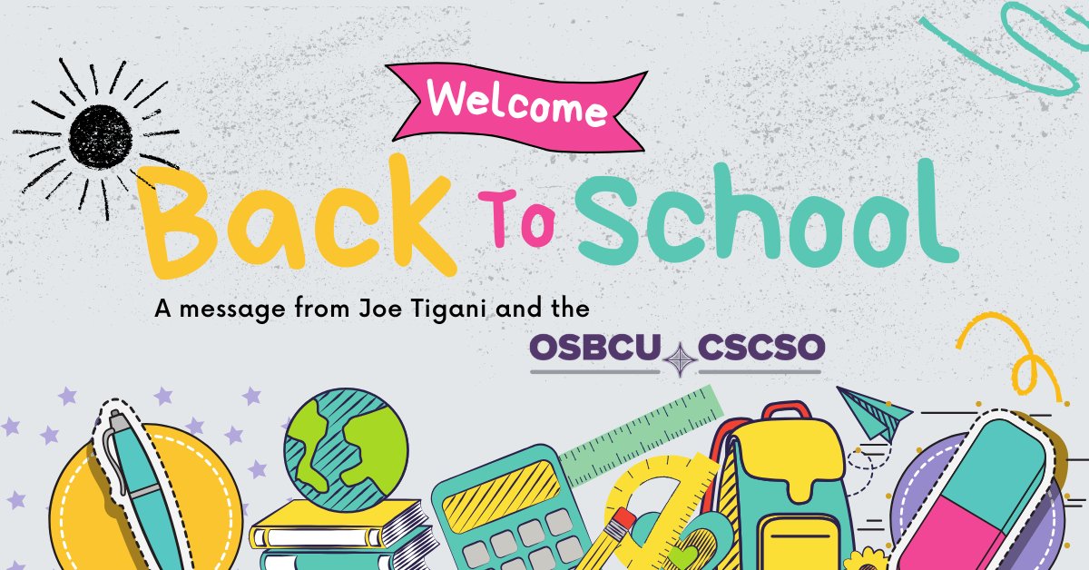 osbcucscso's tweet image. 🎉✨ Welcome to the 2025/26 School Year! ✨🎉
Watch our President's Opening Video: youtu.be/lnYjj3RHiSo
Let’s make this year unforgettable! 💪🏽📖 
#BackToSchool #EducationMatters #OSBCU #CUPE #StrongerTogether
