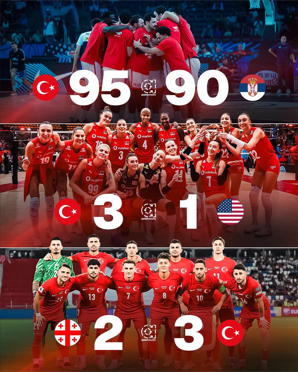 Üçü bir arada
Tebrikler milli takımlar
#millitakımlar ❤️🇹🇷🤍