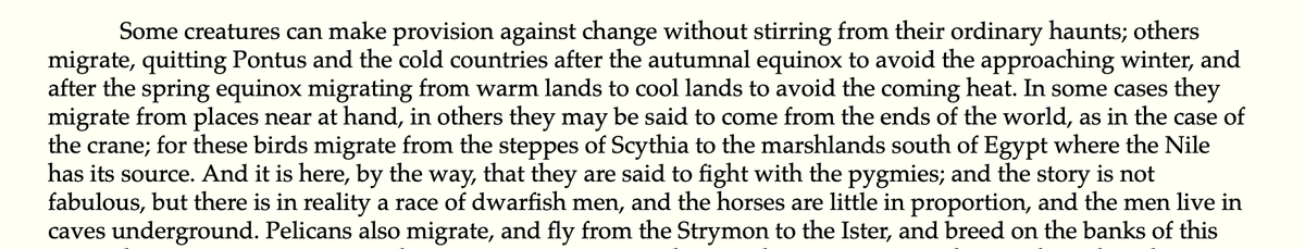 You know what's up.

From Aristotle's History of Animals, Book 8, Chapter 12: