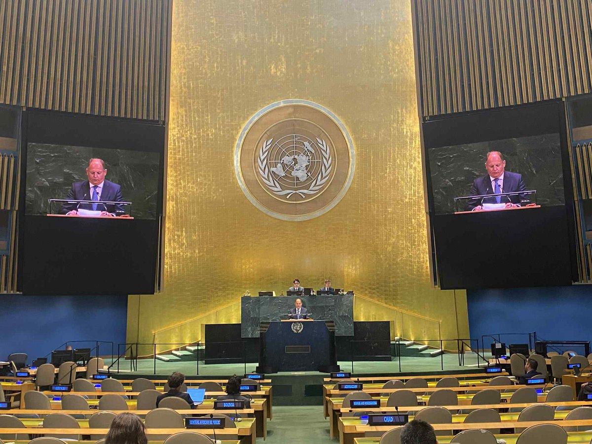Today at the #UNGA79, I reaffirmed 🇲🇩 Moldova’s unwavering solidarity with 🇺🇦 Ukraine.
Russia’s war of aggression violates international law and the UN Charter. Peace must mean justice, accountability, and full restoration of Ukraine’s territorial integrity.