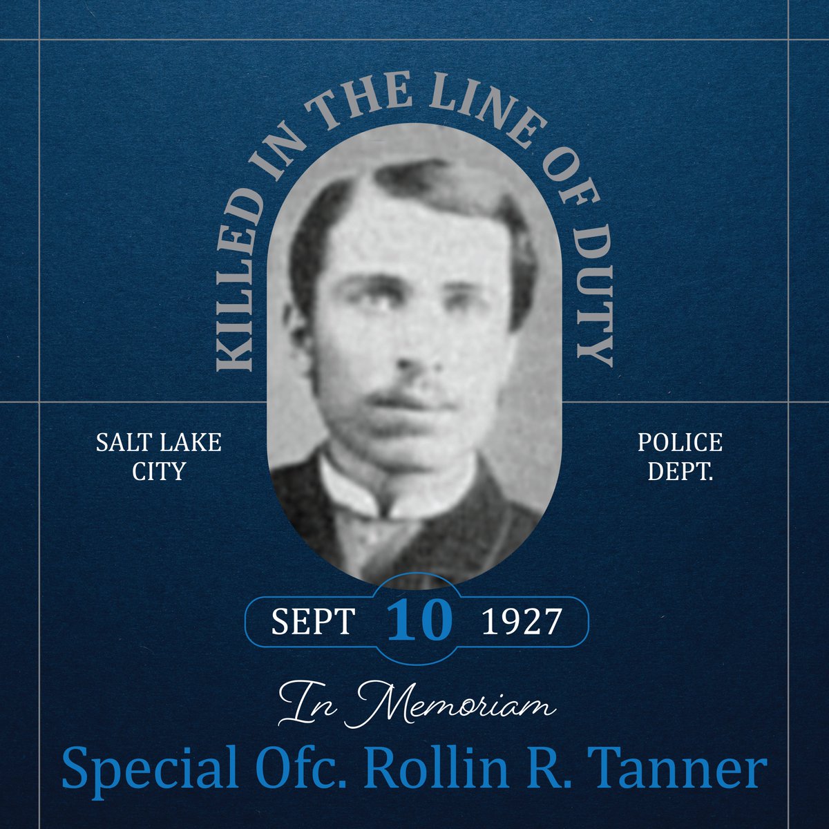 On September 3, 1927, Officer Rollin R. Tanner made his rounds through the Liberty Park Zoo.

As he did many times before, he reached into the lion enclosure to pet them.

The lions attacked Tanner and bit him.

Infection set in. He died on Sept. 10th.

#SLCPD #SLC #SaltLakeCity