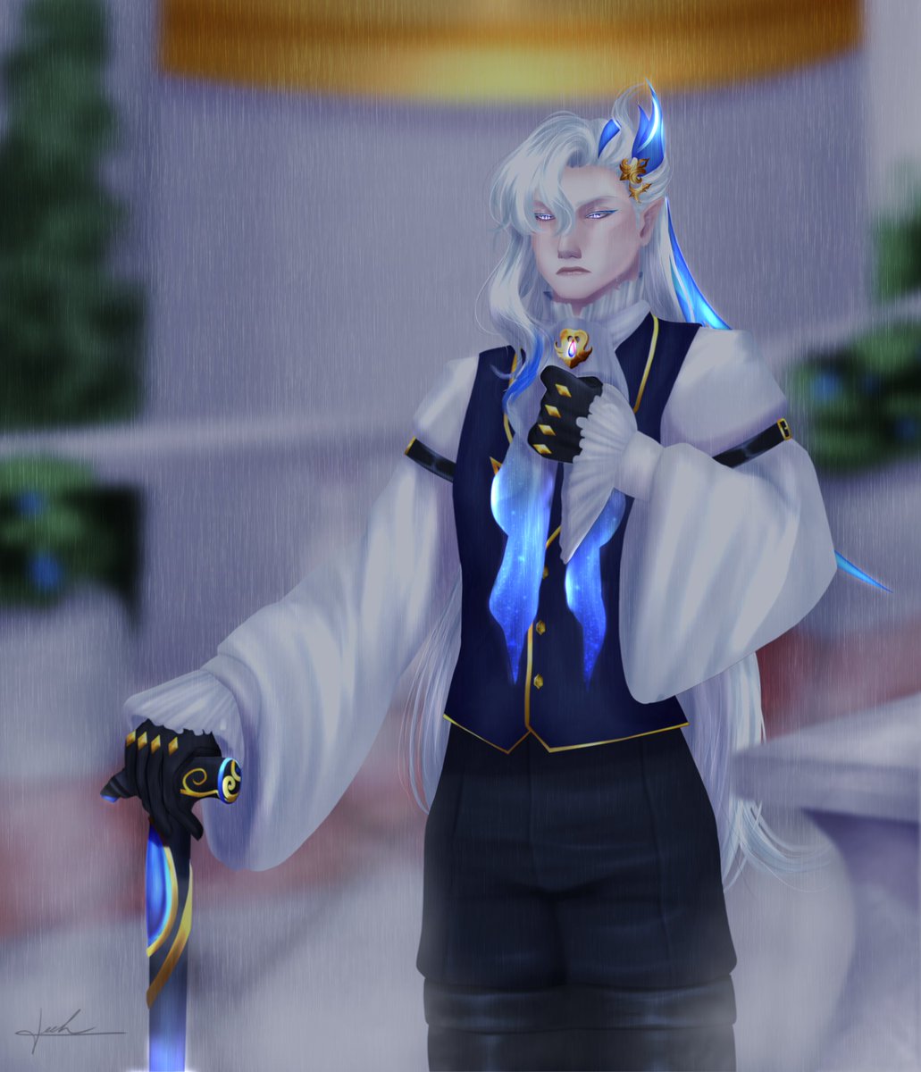 💧Hydro Dragon, Hydro Dragon, don't cry

#neuvillette #genshinimpact #fanart