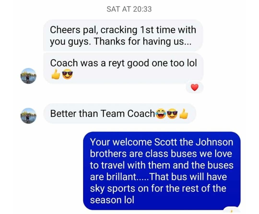Cracking feedback we got after our last away game. Love this!!
Family friendly buses and reasonably priced. UTM
<a href="/RotherhamUnited/">Rotherham United</a>