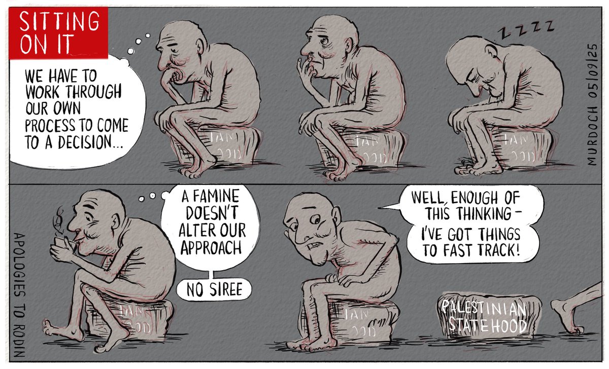 Sitting on a decision. 
My #cartoon today #NZpol #PalestinianStatehood #Gaza #Palestine
