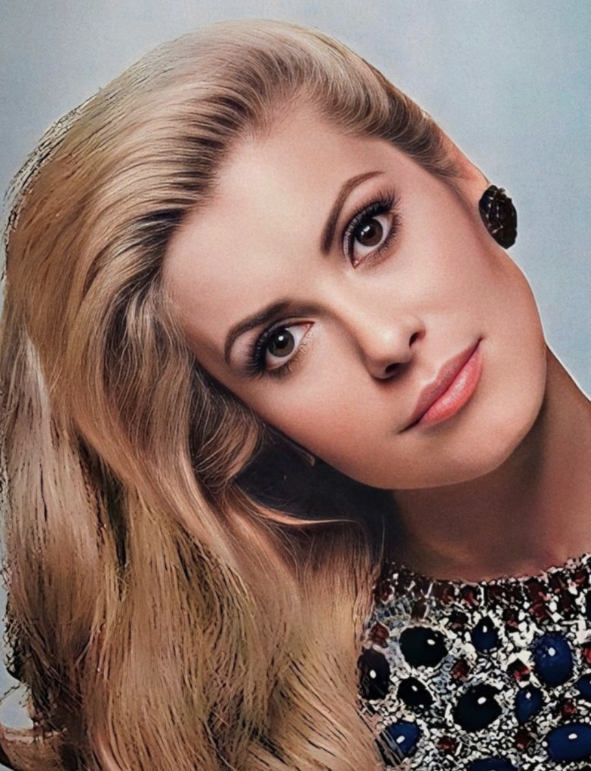 Catherine Deneuve with that gaze that can burn down Paris.
