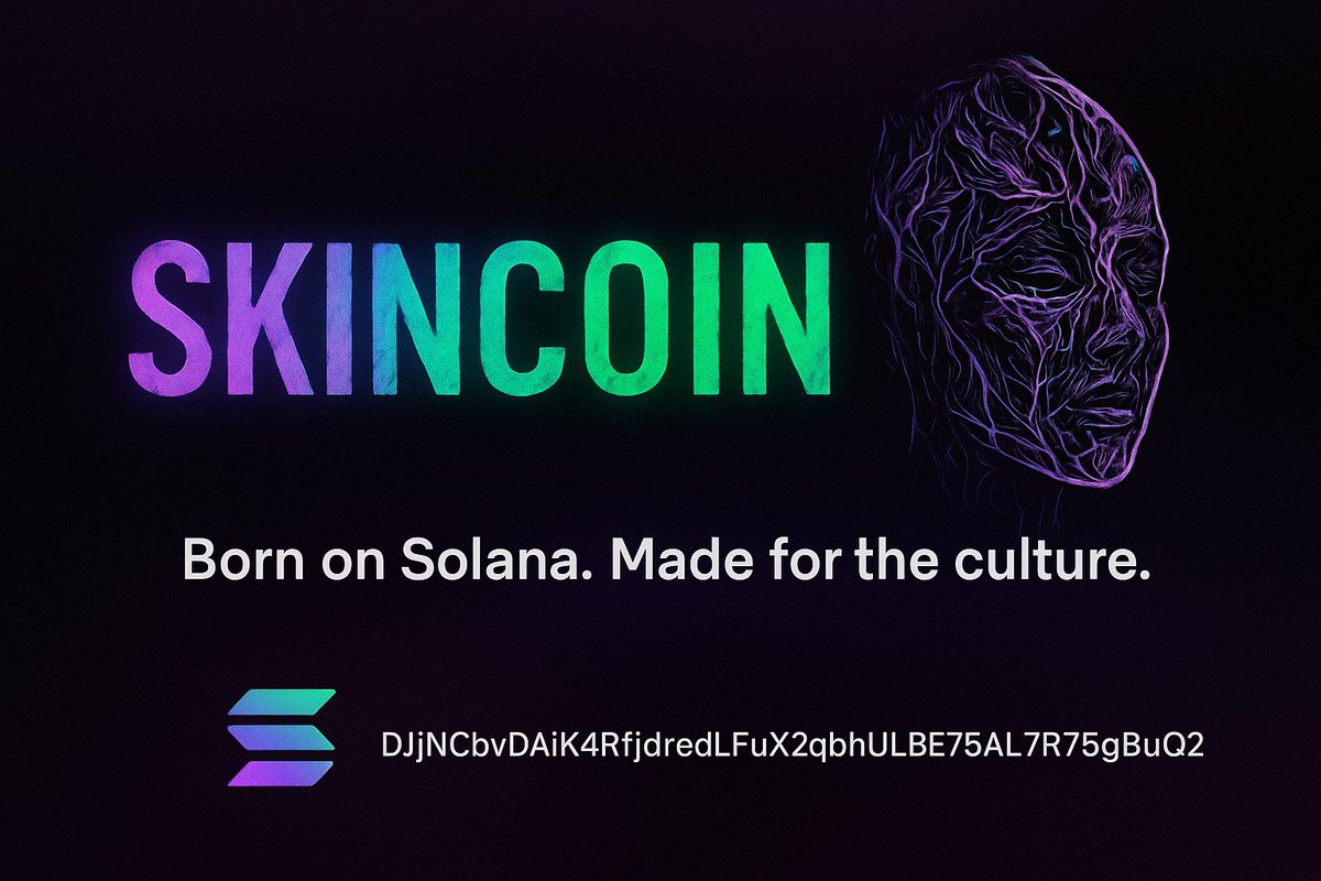 skincoinmusic's tweet photo. underground music culture gets its own skincare (satire of wellness culture + real subcultural empowerment).
#skincoin on #SOL https://t.co/2LAnEBlKYV