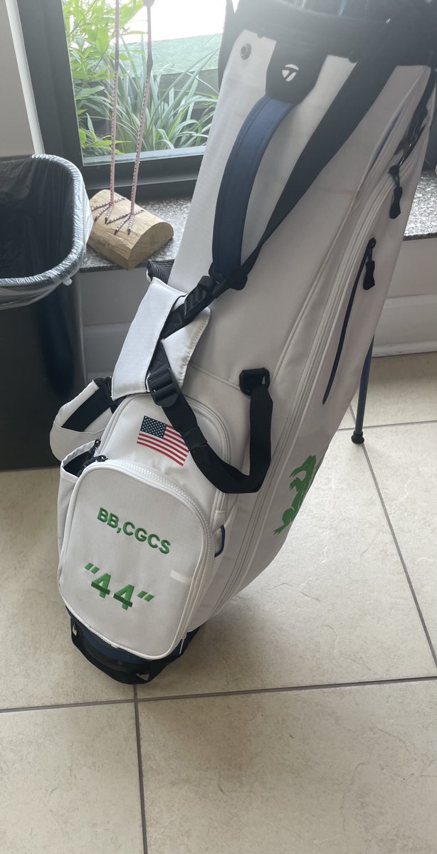 You know it is great day when you visit with a friend who is a certified superintendent. The “ 44” on the bag stands for his presidency sequence of the local chapter. As a founding member of that chapter so cool to see folks that are proud of their service for the profession. #BB