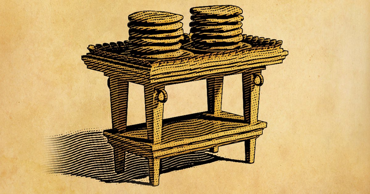 The table of showbread also had drink offerings “Ha Nesek” which were always wine and accompanied all burnt offerings. 

The wine was present in the pitchers that rested on the table. 

This is a picture of communion, the bread is JESUS body and the wine is JESUS blood. 

They