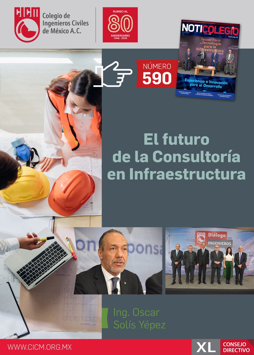 En la edición 590 de Noticolegio: "El futuro de la Consultoría en Infraestructura"

Conoce los eventos más importantes que se llevaron a cabo en el CICM.

Haz clic en el siguiente link y encuentra la versión  interactiva.
👉 indd.adobe.com/view/082c08d6-…