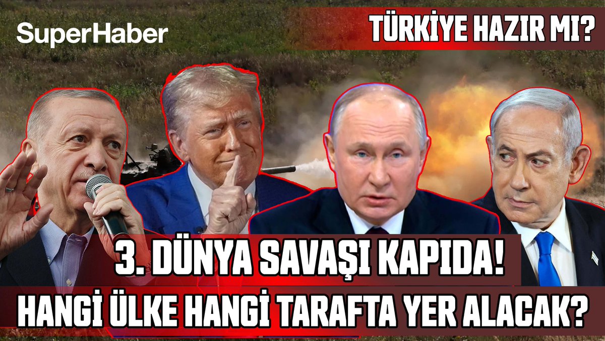 3. Dünya Savaşı Kapıda! Türkiye Hazır mı? Hangi Ülke Hangi Tarafta Yer Alacak?
Milat Gazetesi Yazarı Ufuk Coşkun'dan SüperHaber'e özel açıklamalar
İzlemek için⬇️
youtu.be/lXeOKhAiXQk
<a href="/ufukcoskunn/">Ufuk Coskun</a>