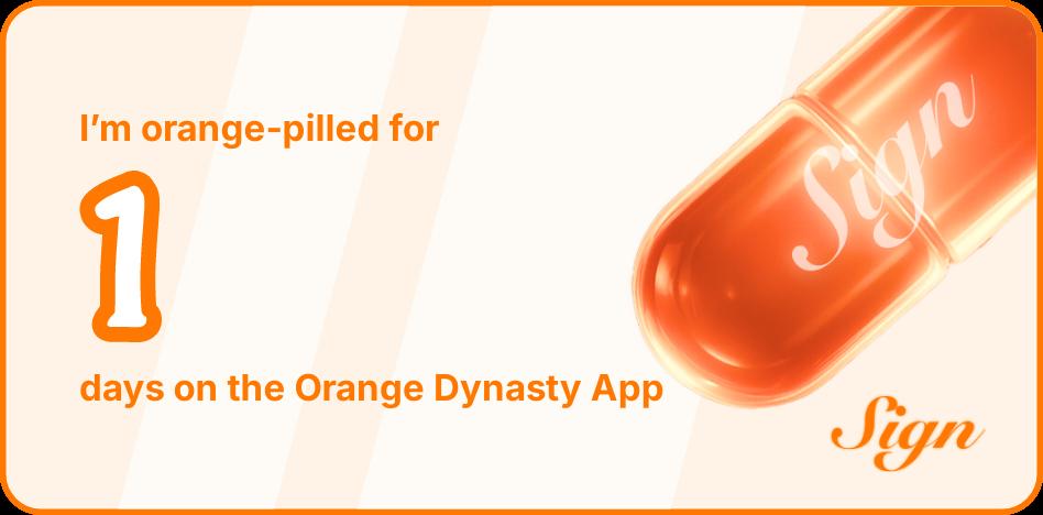 I've been Orange-Pilled and Seeing Signs for 1 days 👀🧡🐉.Join the app and be a better version of yourself!
orange.sign.global/app?user=AP9T0…