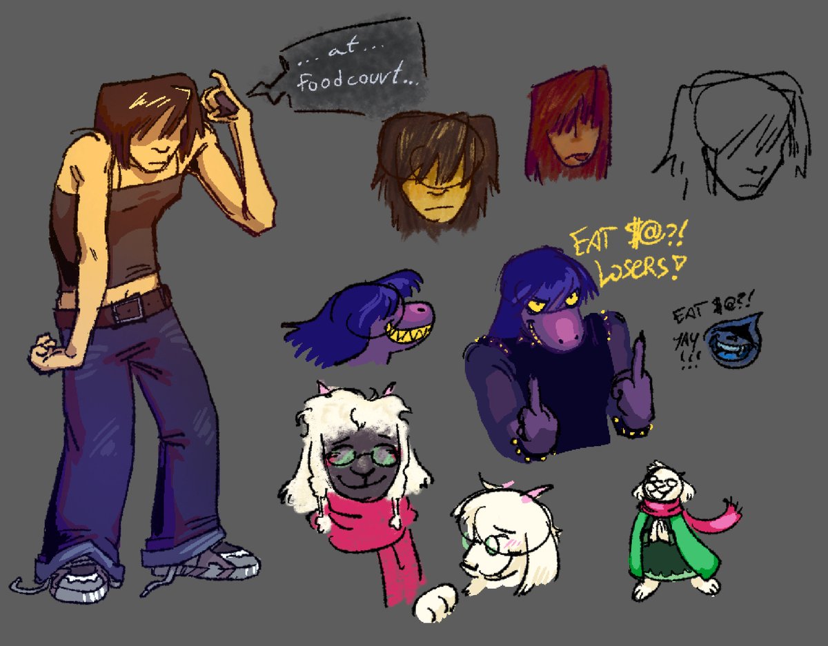 i hate coloring sm but uncolored sketches look ass on here
#deltarune #deltarunefanart